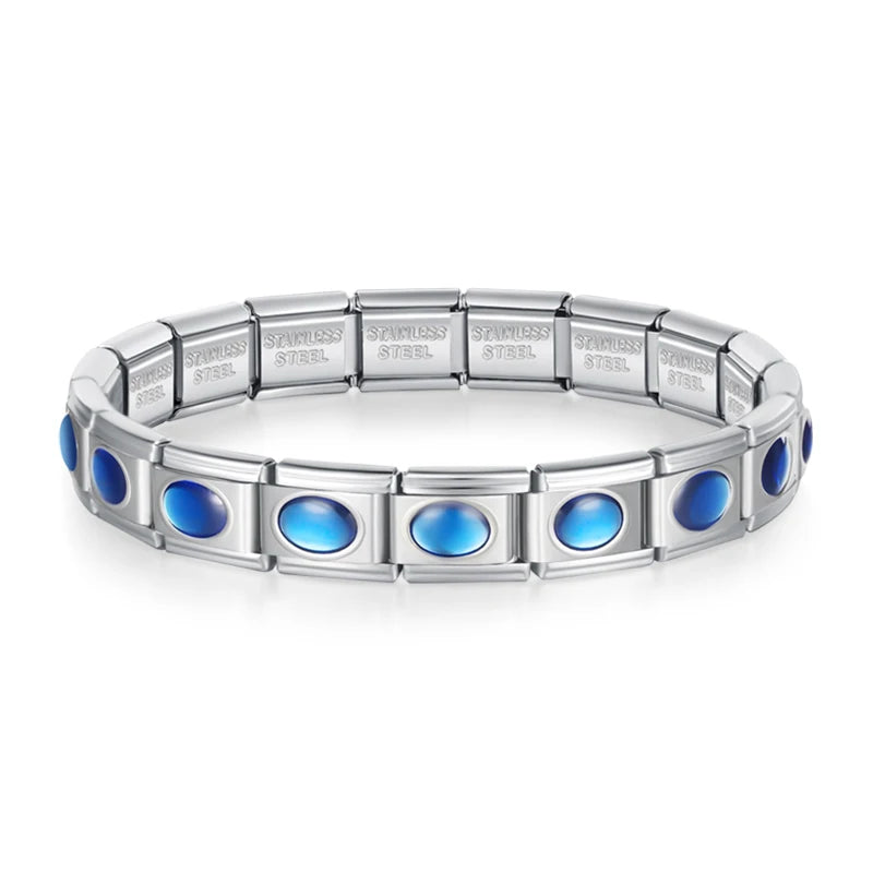 Original Silver Blue Bracelet Pack 2