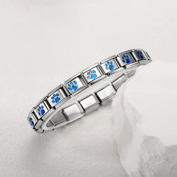 Original Silver Blue Bracelet Pack 2